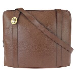DIOR Vintage Brown Leather Shoulder Bag